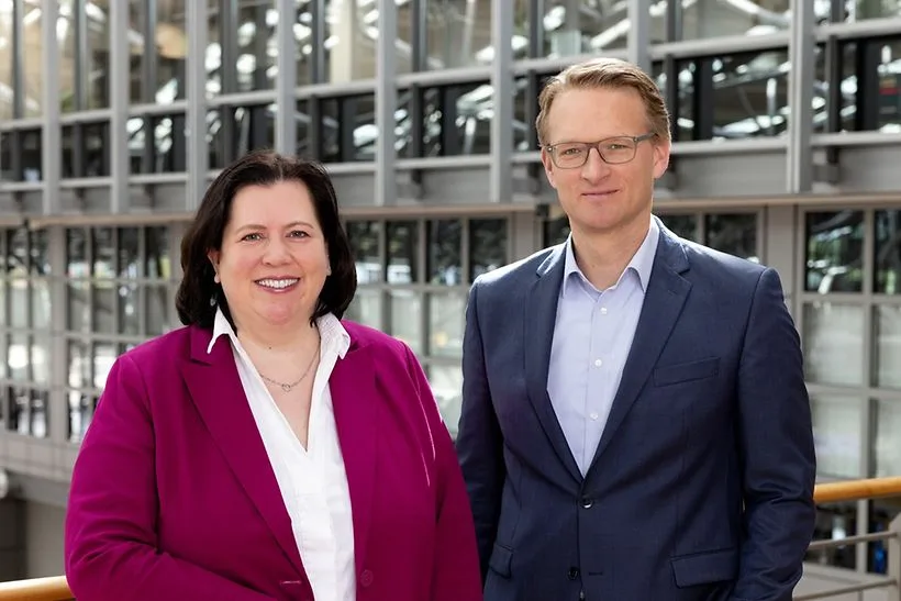 Geschäftsführung Hamburg Airport: Berit Schmitz und Christian Kunsch (c) Bild Flughafen Hamburg,