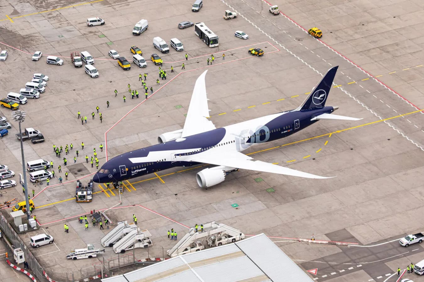 Dreamliner-Sonderlackierung