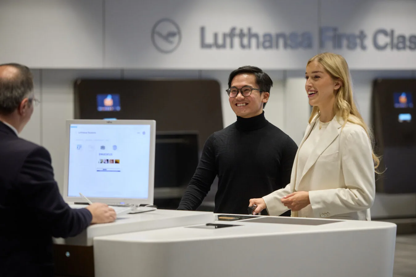 Premium check in bereich service