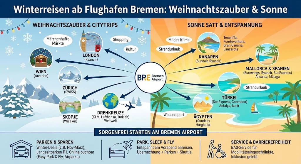 Flughafen Bremen Winterreisen