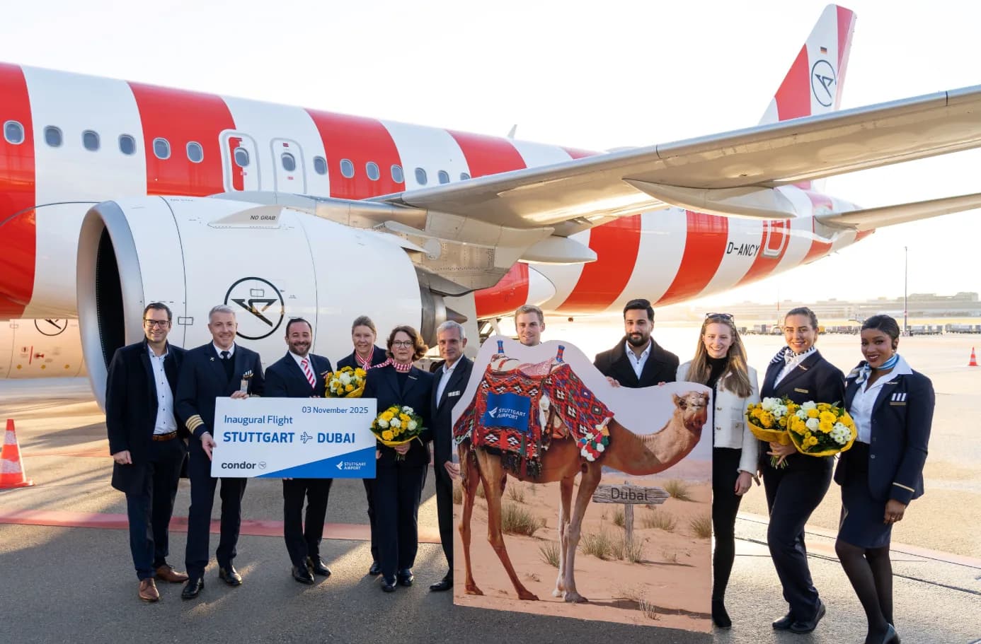 Mit condor von stuttgart nach dubai