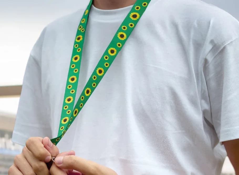 Flughafen zürich führt sunflower lanyard