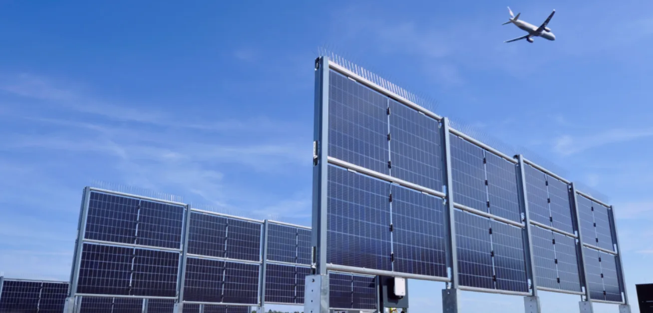 Sonnenstrom fraport vertikale module
