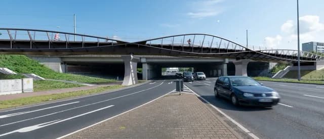 Direkte Verbindung für Radfahrer und Fußgänger am Fraport
