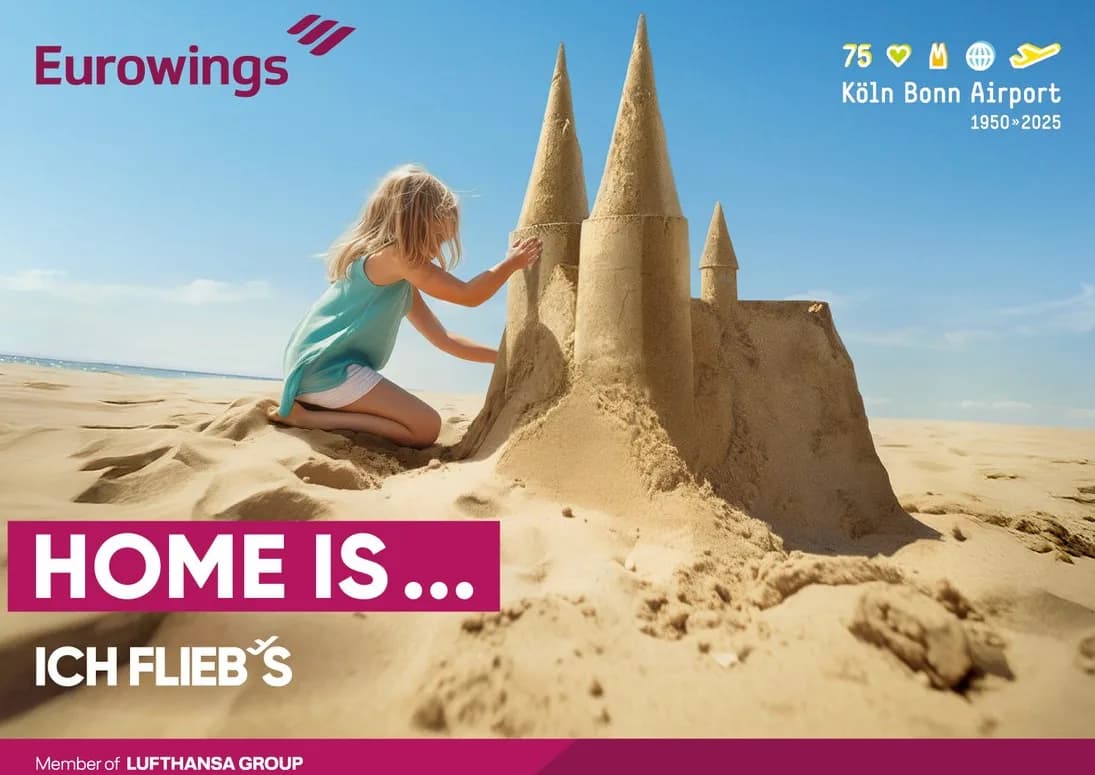 Eurowings und Flughafen starten dritte gemeinsame Standortkampagne