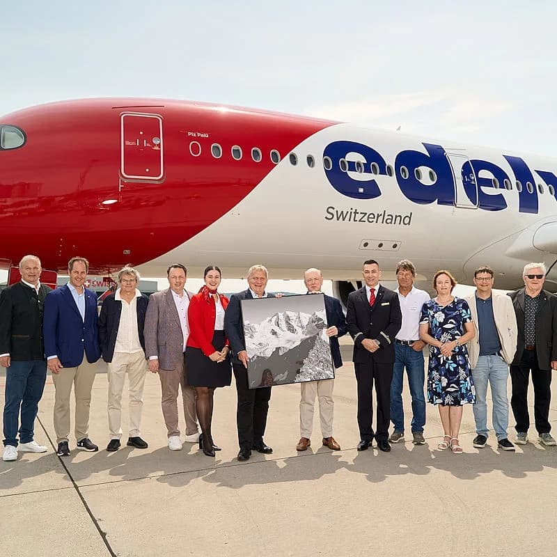 Airline Edelweiss - Taufe A350 Piz Palue