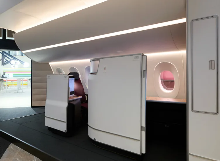 Swiss A350 Business Mockup