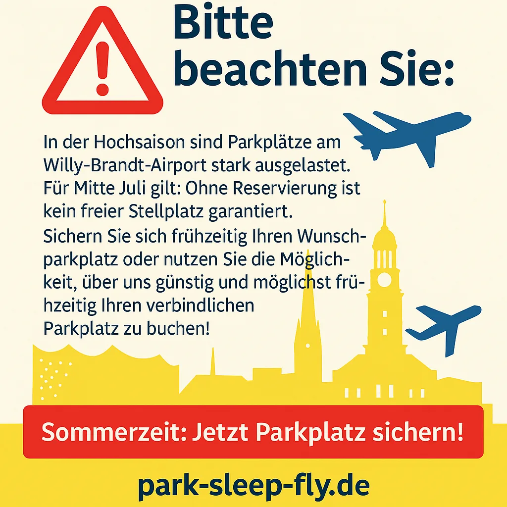 Sommerzeit Parken Flughafen Hamburg
