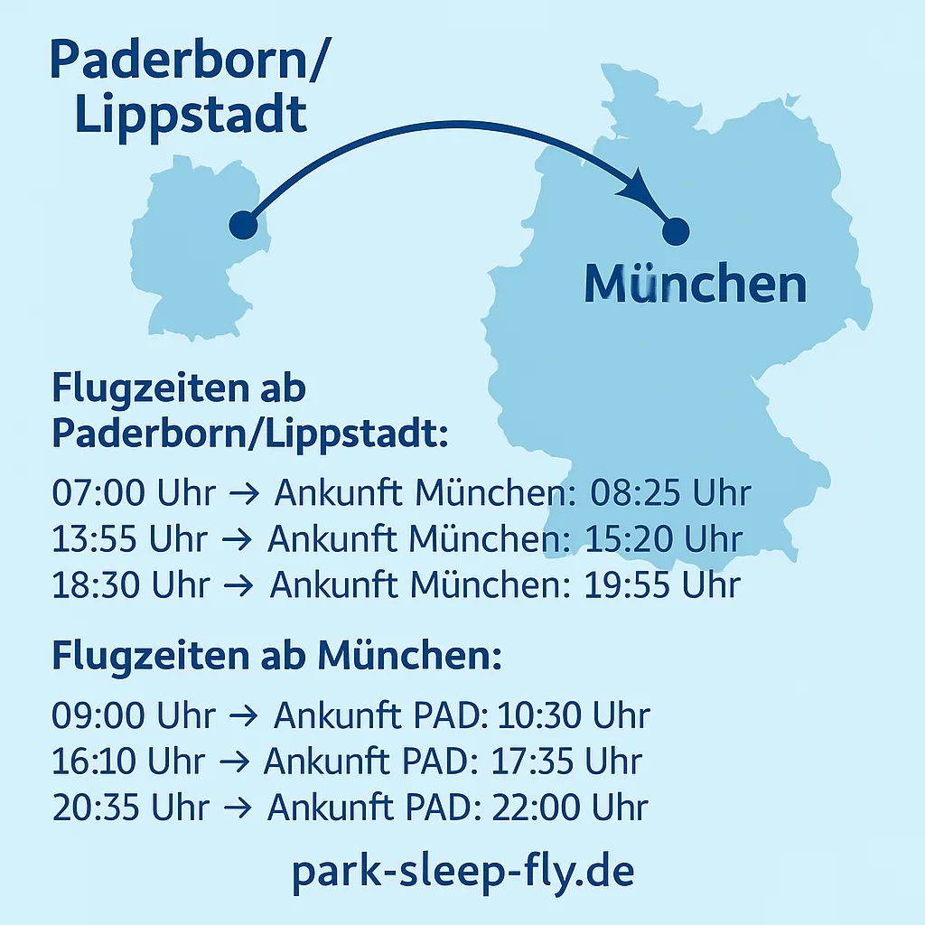 Flug Paderborn München Parkerborn Lippstadt 2