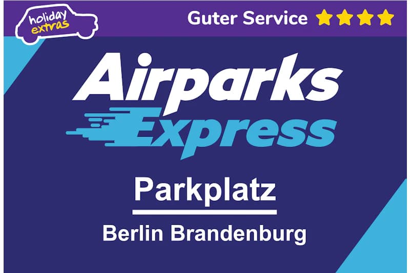 Wortmarke Airparks Express Parkplatz.