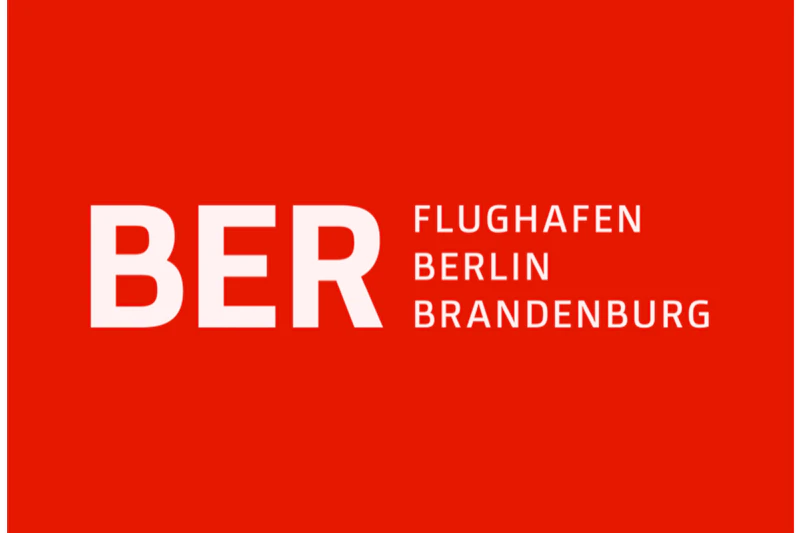 Wortmarke BER Flughafen Berlin Brandenburg.