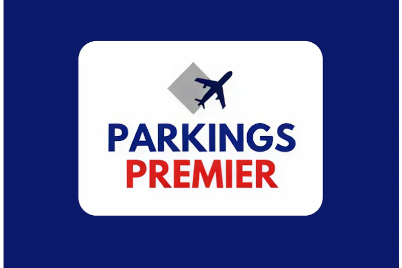 Gittertor an Auffahrt mit Banner ENTRÉE PARKING-PREMIER, Höhenzeichen 2,1 m und Verkehrskegel.