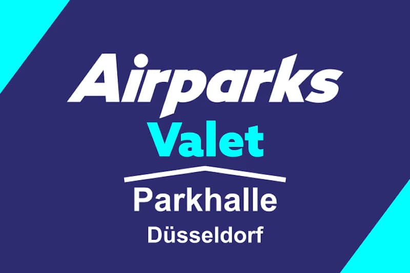 Wortmarke Airparks Valet Parkhalle Düsseldorf.