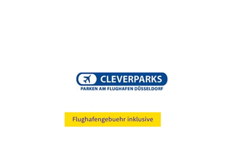 Wortmarke CLEVERPARKS PARKEN AM FLUGHAFEN DÜSSELDORF.