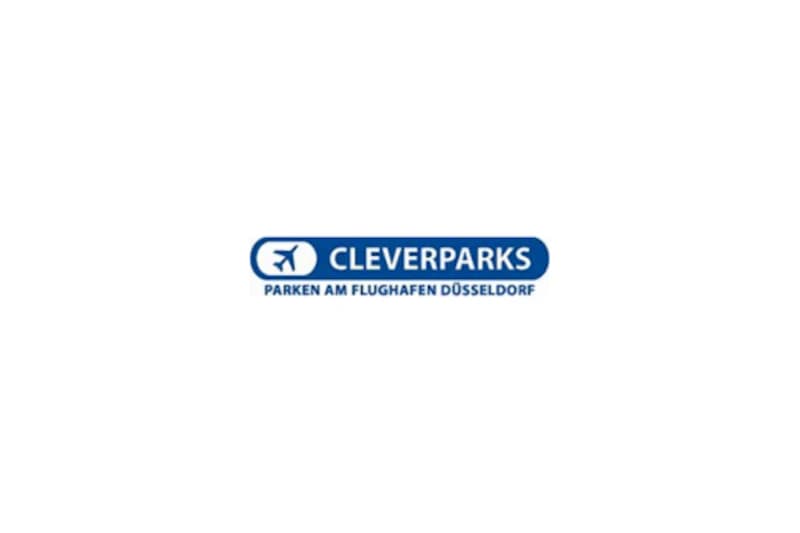Wortmarke CLEVERPARKS. Parken am Flughafen Düsseldorf.