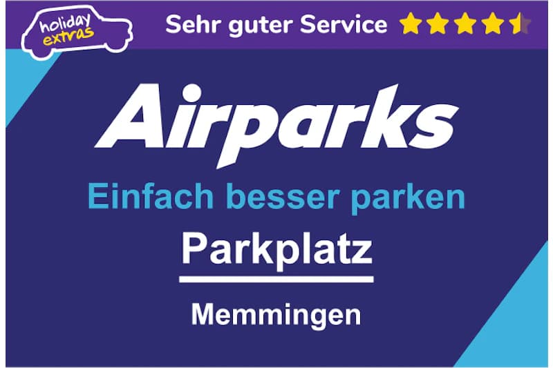 Wortmarke Airparks; Einfach besser parken Parkplatz Memmingen.