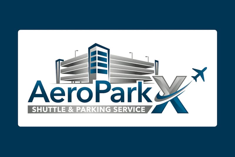 Wortmarke AeroParkX Shuttle & Parking Service.
