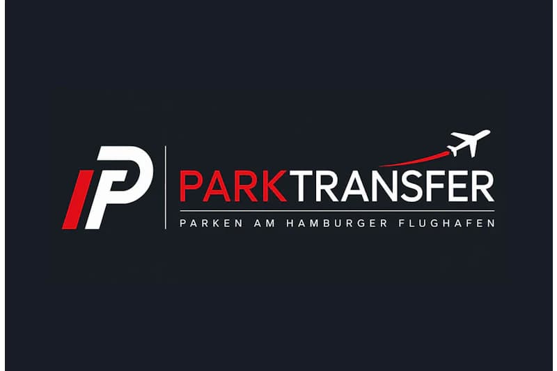 Wortmarke PARKTRANSFER – Parken am Hamburger Flughafen.