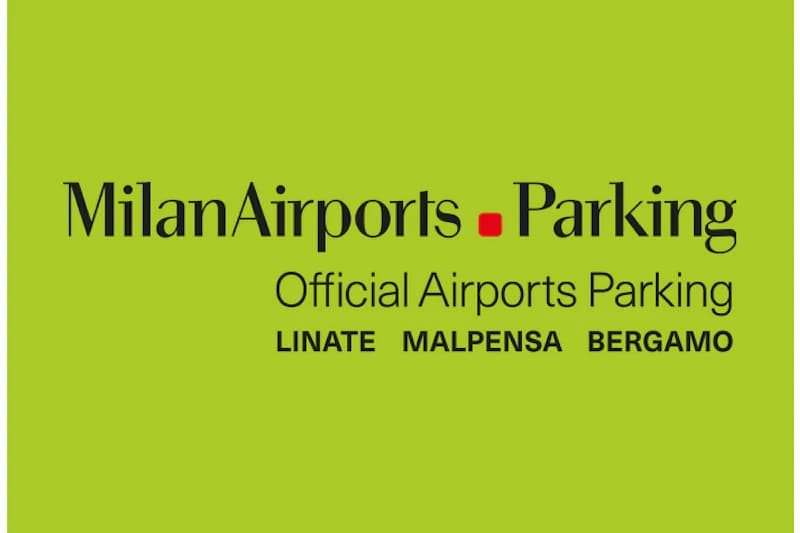 Wortmarke MilanAirports Parking Official Airports Parking Linate Malpensa Bergamo.
